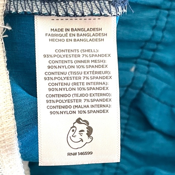 NEW Mr.Swim Men's XXL 4-Way Stretch Volley Swim Trunk Blue - Picture 6 of 8